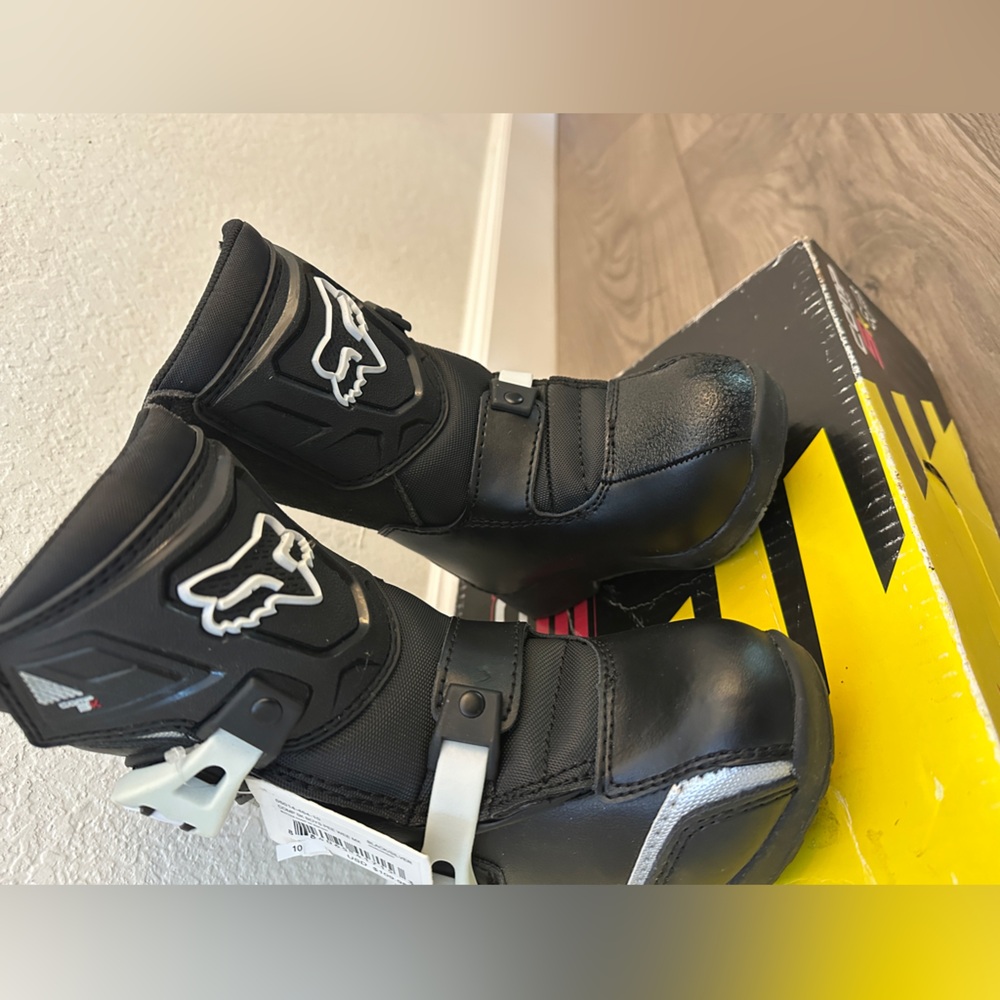 Fox Racing Black Motorcycle Boots